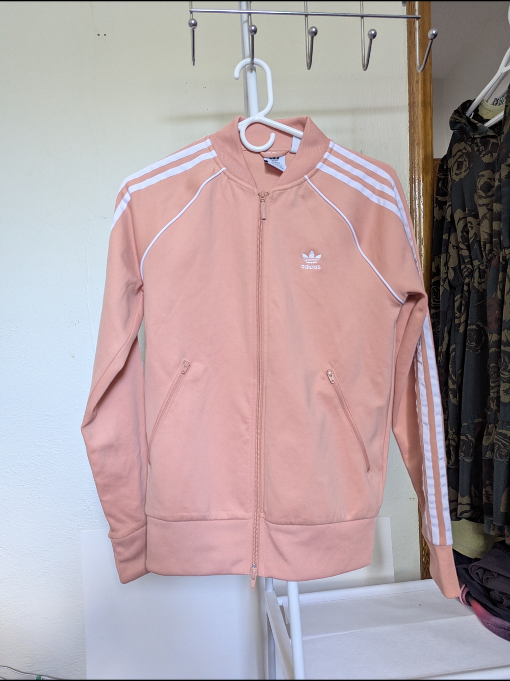 Adidas Originals Pink Trefoil Track Jacket (PTP 18 Inches)